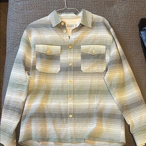 Scotch & Soda Green Plaid Shirt Jacket